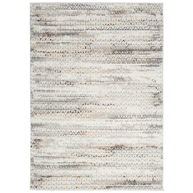 Borough Wharf Devina Flatweave Grey/Beige Rug Wayfair.co.uk